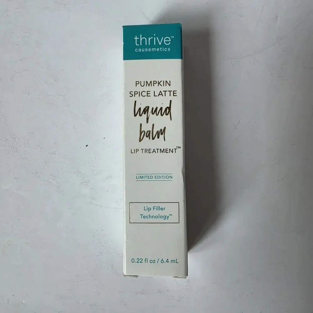 Thrive Causemetics Pumpkin Spiced Latte Liquid Balm Lip Treatment 0.22 Fl Oz